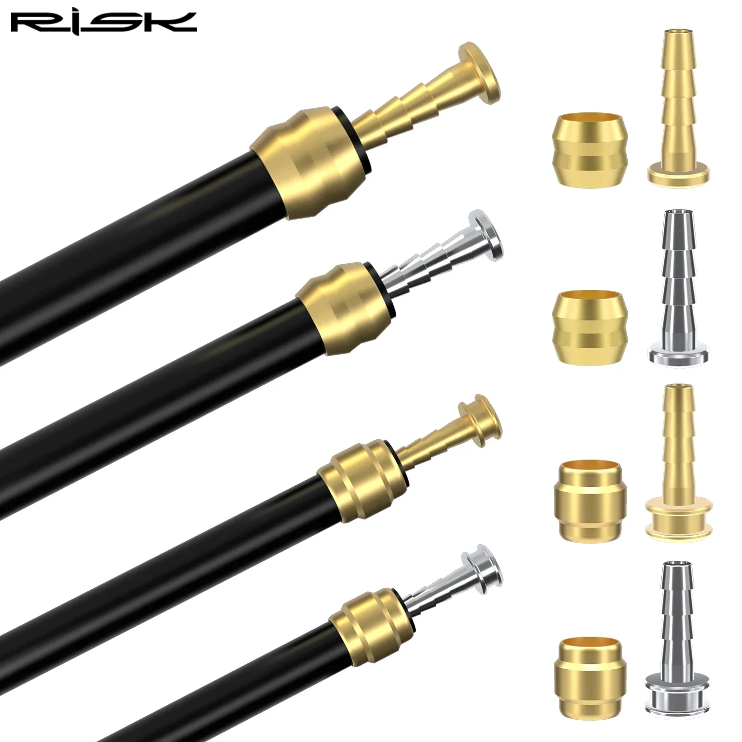 RISK MTB Bike Hydraulic Brake Hose Oil Needle Head for BH90 BH59 SRAM MAGURA Mountain Bicycle Olive Head Pressing Ring and Bolts