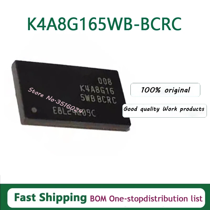 5PCS/lot  K4A8G165WB-BCRC K4A8G165WB  K4B4G1646D-BCK0 K4B4G1646D BGA 100% NEW