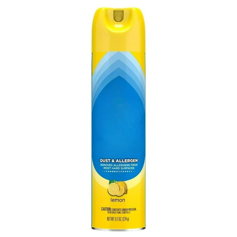 Dust & Allergen Multi Surface Cleaner Spray, Spring Cleaning Supplies, Lemon Scent, 9.7 Ounce