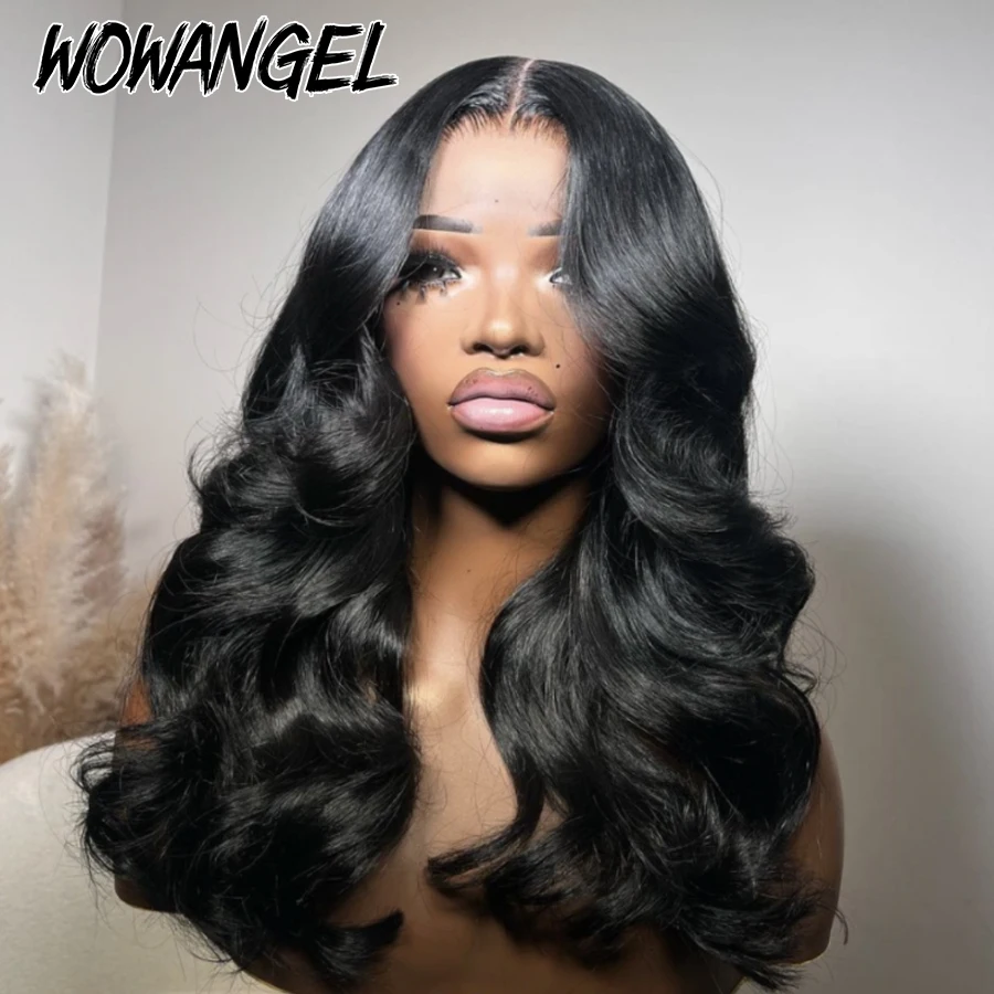 360 HD Lace Front Human Hair Wigs Body Wave Wigs 250% HD Transparent Lace Frontal Wigs 30 32 inch Full Lace Wigs Pre Plucked