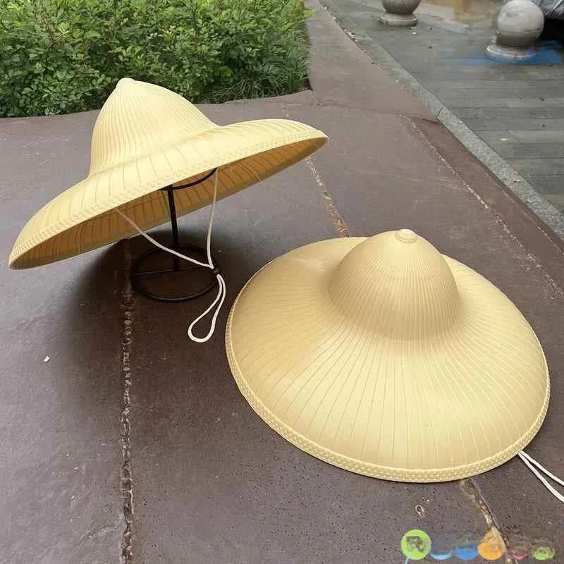 Outdoor Farm Hat Large Brim Straw Sunshade Hat Rainproof Casual Style for Youth Travel Use Summer Season Light Weight Protection