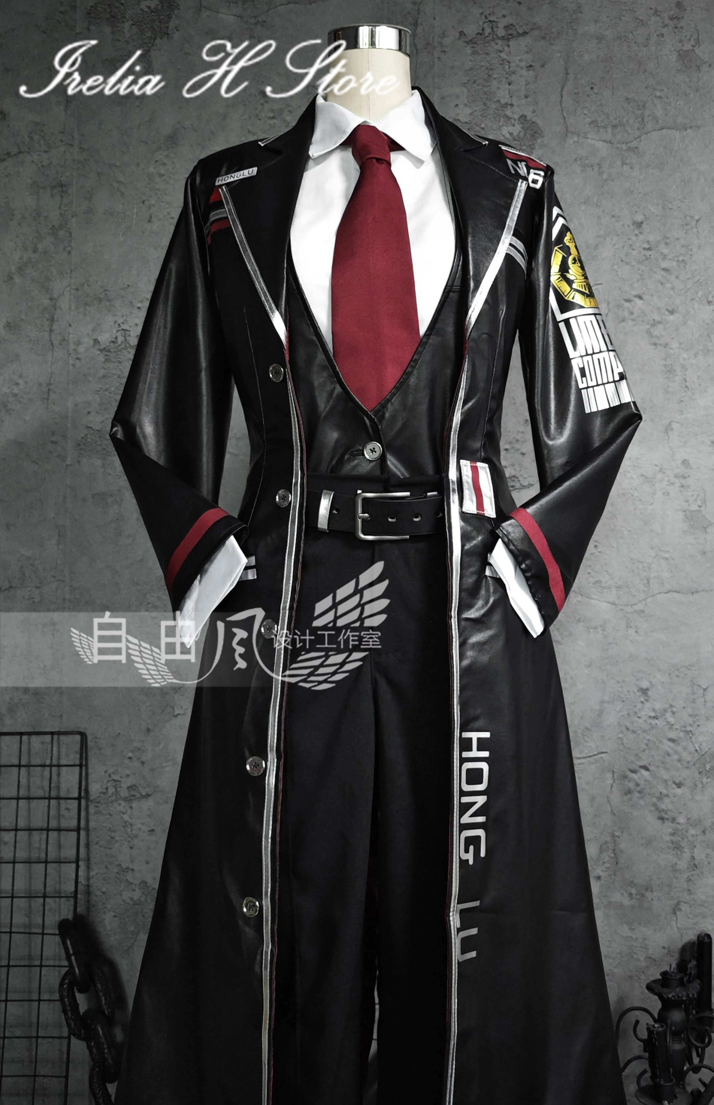 Irelia H Store Limbus Company Hong lu Cosplay Costume leather trench halloween cosplays anime can custom size made