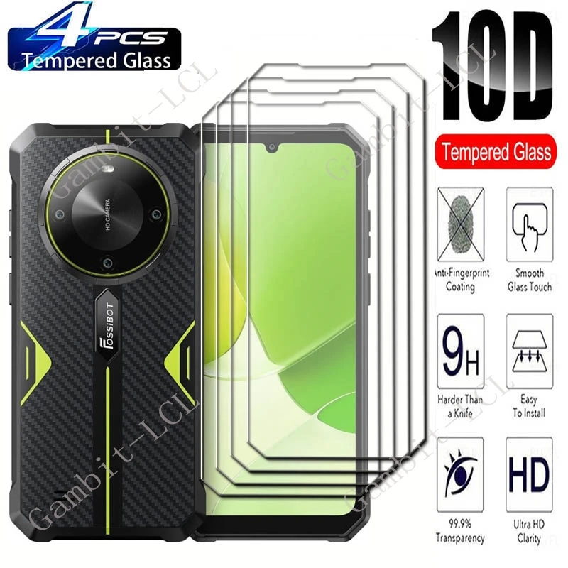 4PCS For FOSSiBOT F105 Screen Protective Tempered Glass ON FOSSiBOTF105  6.75