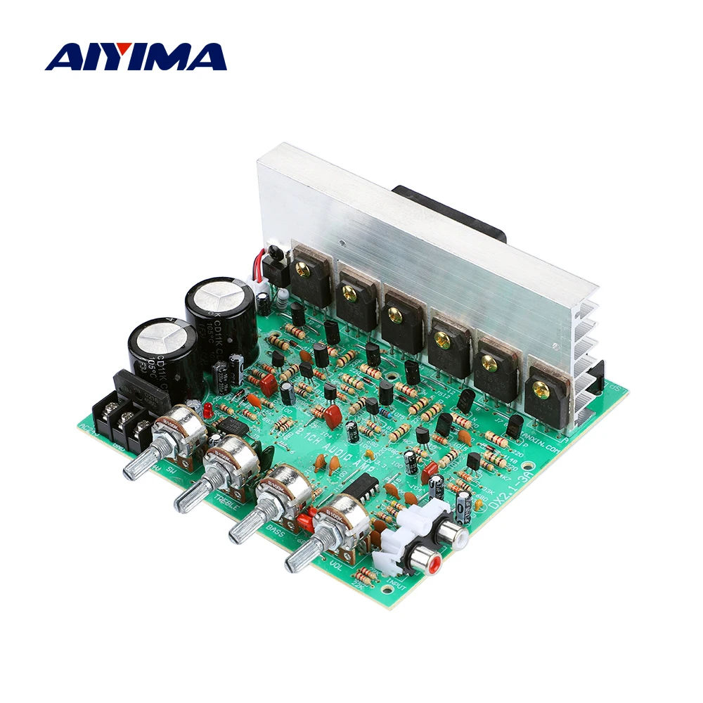 

AIYIMA Audio Amplifier Board 2.1 Channel 240W High Power Subwoofer Amplifier Sound Amplificador Home Theater Amp Dual AC18-24V