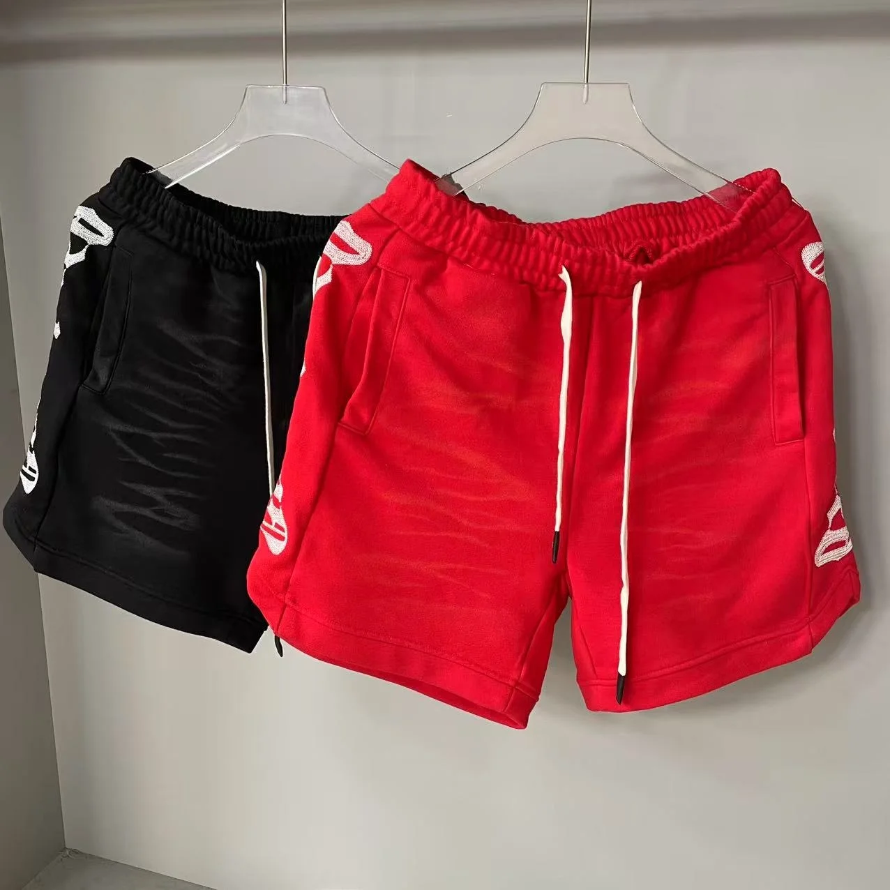 Godspeed American High Street Summer Sport Casual ricamato in puro cotone Fce Dstring orts ex Pantaloni a gamba dritta