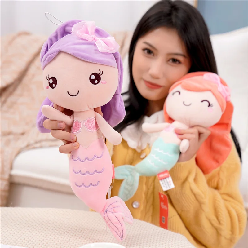 Hochwertige Stoffpuppe im Prinzessinnen-Stil, Meerjungfrau-Plüschpuppen, bestes Geschenk, Spielzeug für Kinder, Mädchen, Heimdekoration, Geburtstagsgeschenk für Kinder – Detail 9