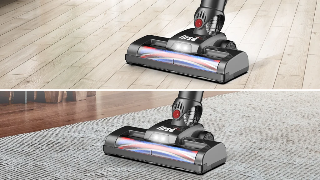 INSE N650-01 Cordless Vacuum Cleaner, Up to 45mins Runtime, Powerful Handheld Vacuum