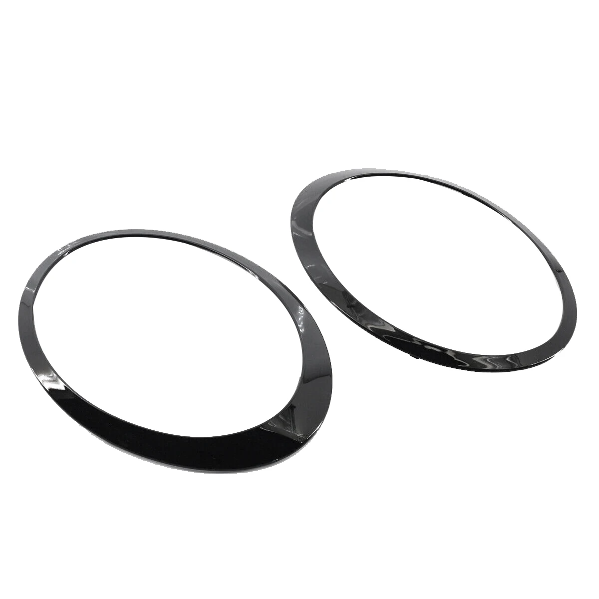 1Pair Gloss Black Headlight Trim Ring Decor for 2014-2019 MINI Cooper S F55 F56 F57