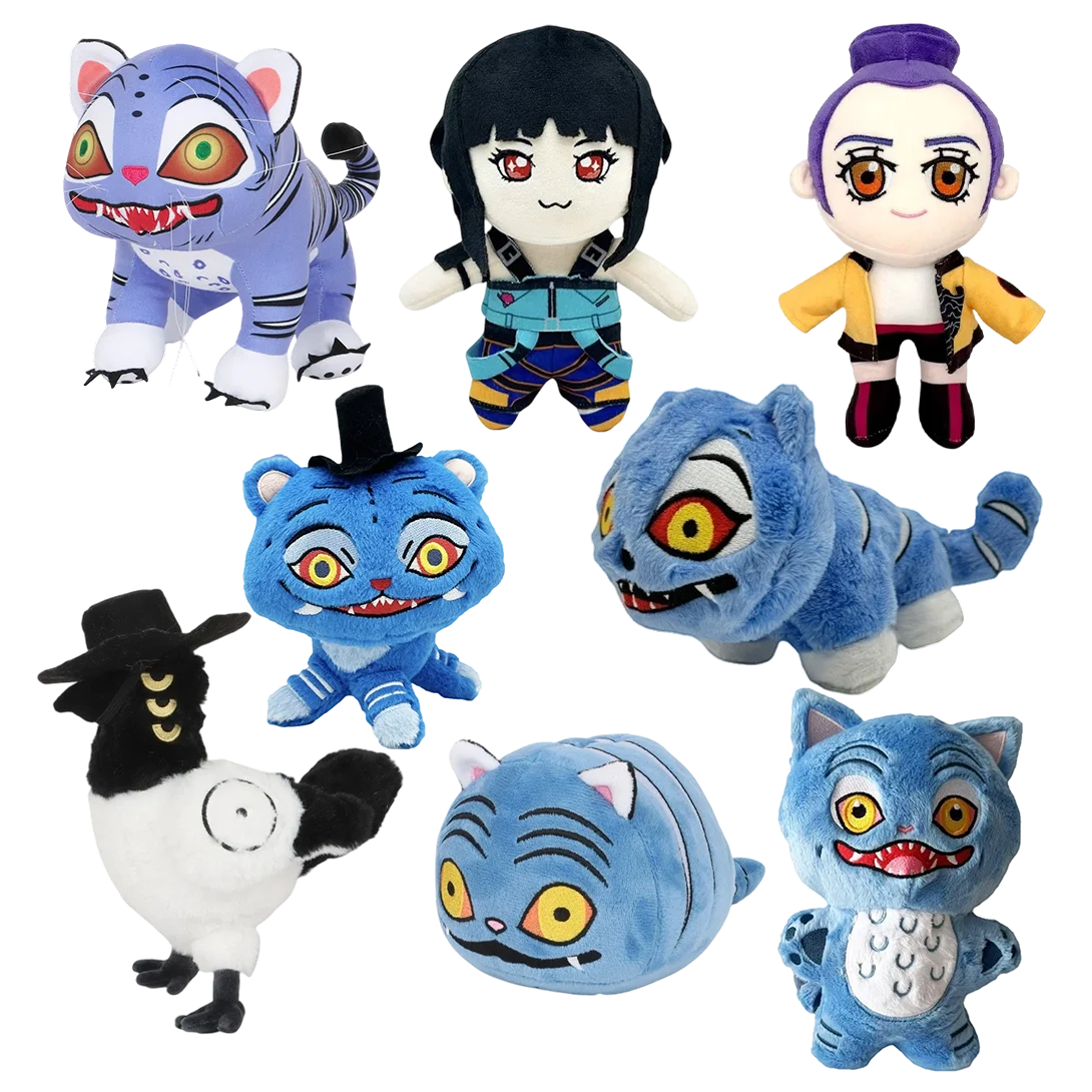 

TreasuringU новые плюшевые игрушки Kpop Demon Game Hunters Tiger, мягкая игрушка, кукла, синий тигр, животные, плюшевые подарки на день рождения