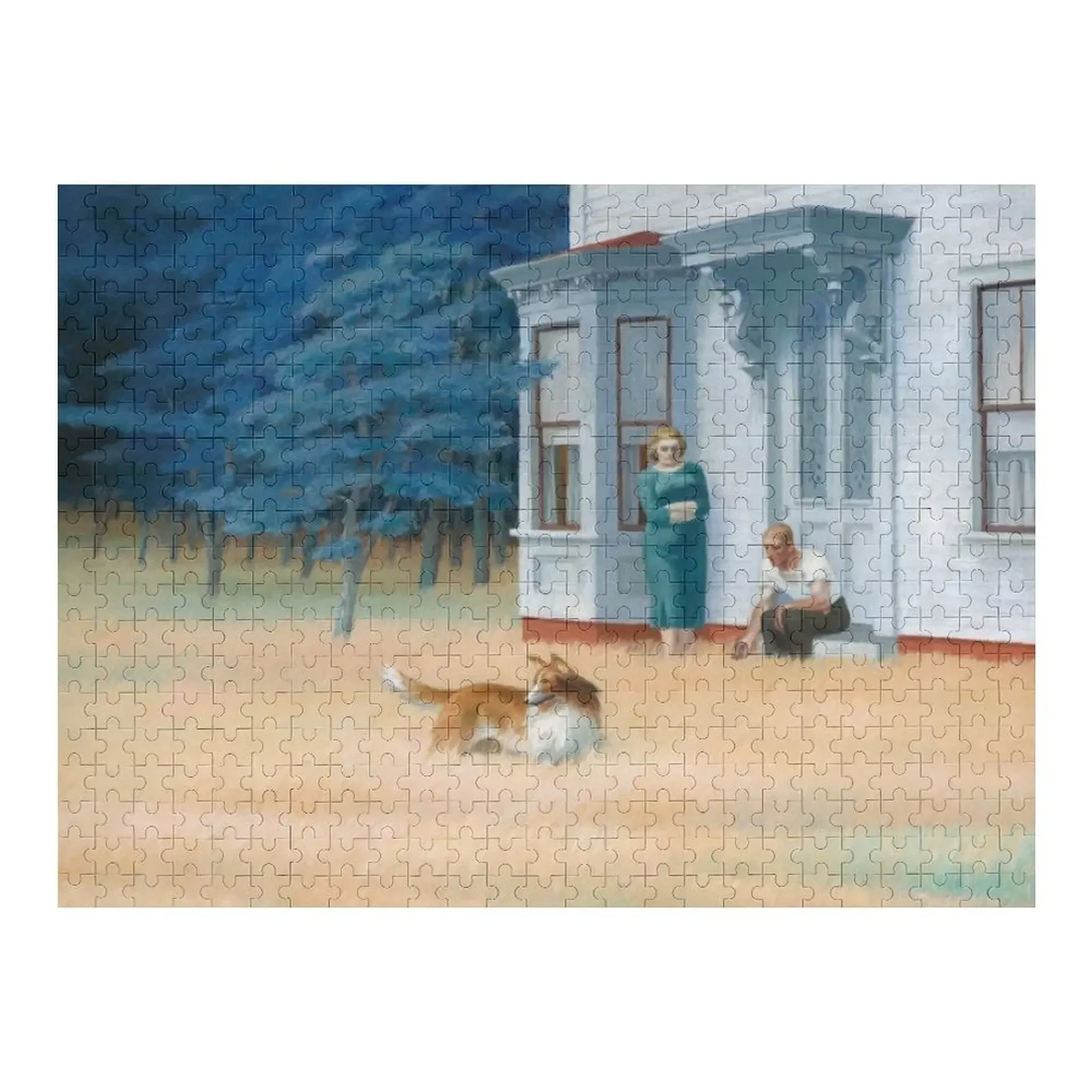 

Edward Hopper. Cape Cod Evening, 1939. Jigsaw Puzzle Anime Wooden Name Custom Personalized Puzzle