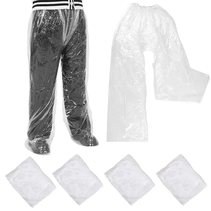 AliExpress NONE Disposable Waterproof Pants Especially Suitable for Riders of Motorcycle Scooter Bike in Raining Days Feet-wrapped Rain Pants