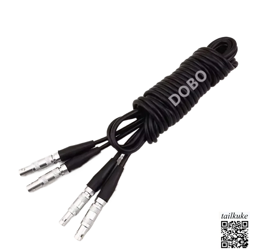C5C5-C5C5 Ultrasonic Probe Cable Double FFA 00-FFA 00 Flaw Detector Dual Crystal Data Cable
