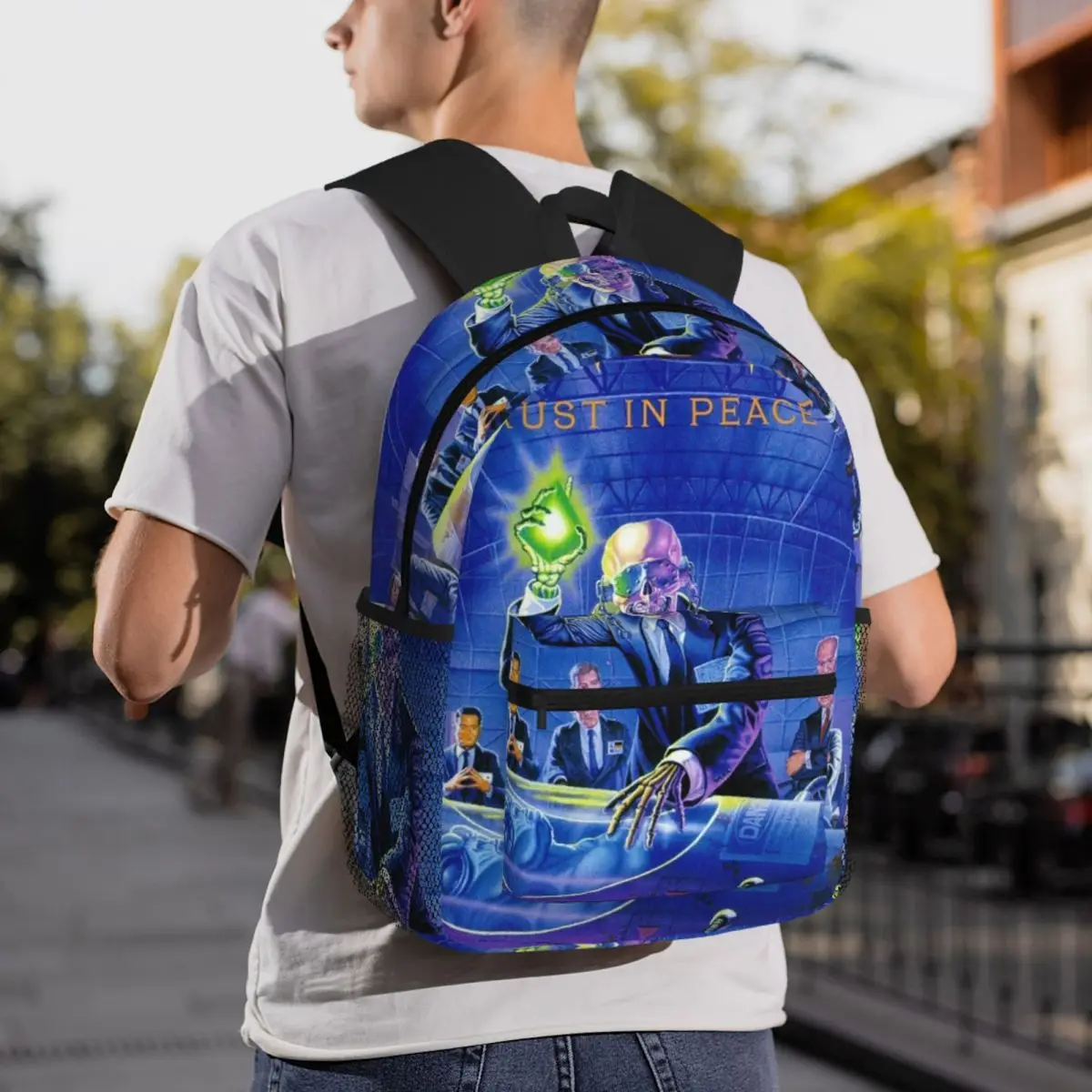 Megadeth Heavy Band Backpack Daypack Large Capacity Children BookBag School Bag Shoulder Bags for Men Women
