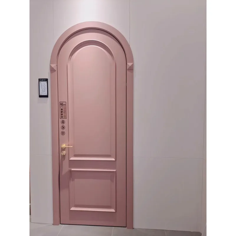 

French retro door swing simple modern curved kitchen living room European balcony bedroom door