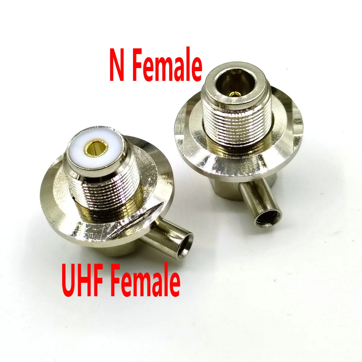 1PCS RG58 SO239 N Female/UHF Female Right Angle Connector For RG58 LMR195 RG400 RG142 Cable