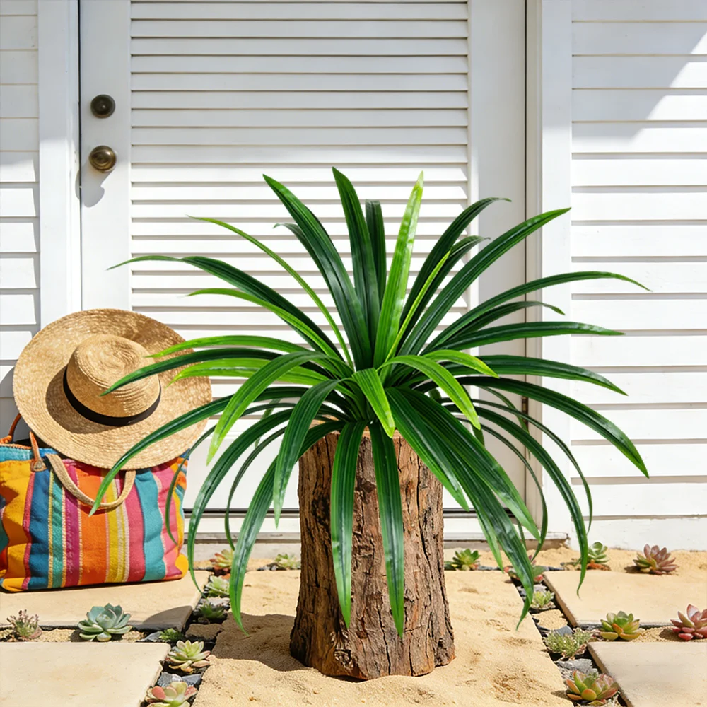 50-65cm Künstliche Spinnenpflanzen, gefälschter Chlorophytum-Blumenstrauß, Kunstorchideen, Wandpflanzen für Heim-, Hochzeits- und Ladendekoration