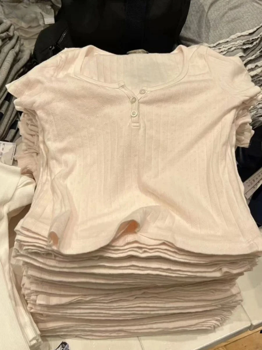 

Женская футболка Slim Fit ort Sve irt Street Sle round Ne Pure Color из полиэстера для молодых женщин