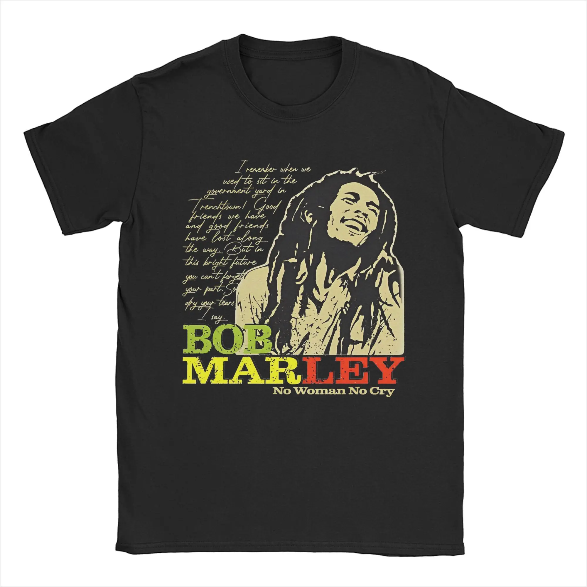 New Arrival B-Bob Marley-Wailers T Shirt for Men Women Music 100% Cotton Tee Shirt Short Sleeve Clothing