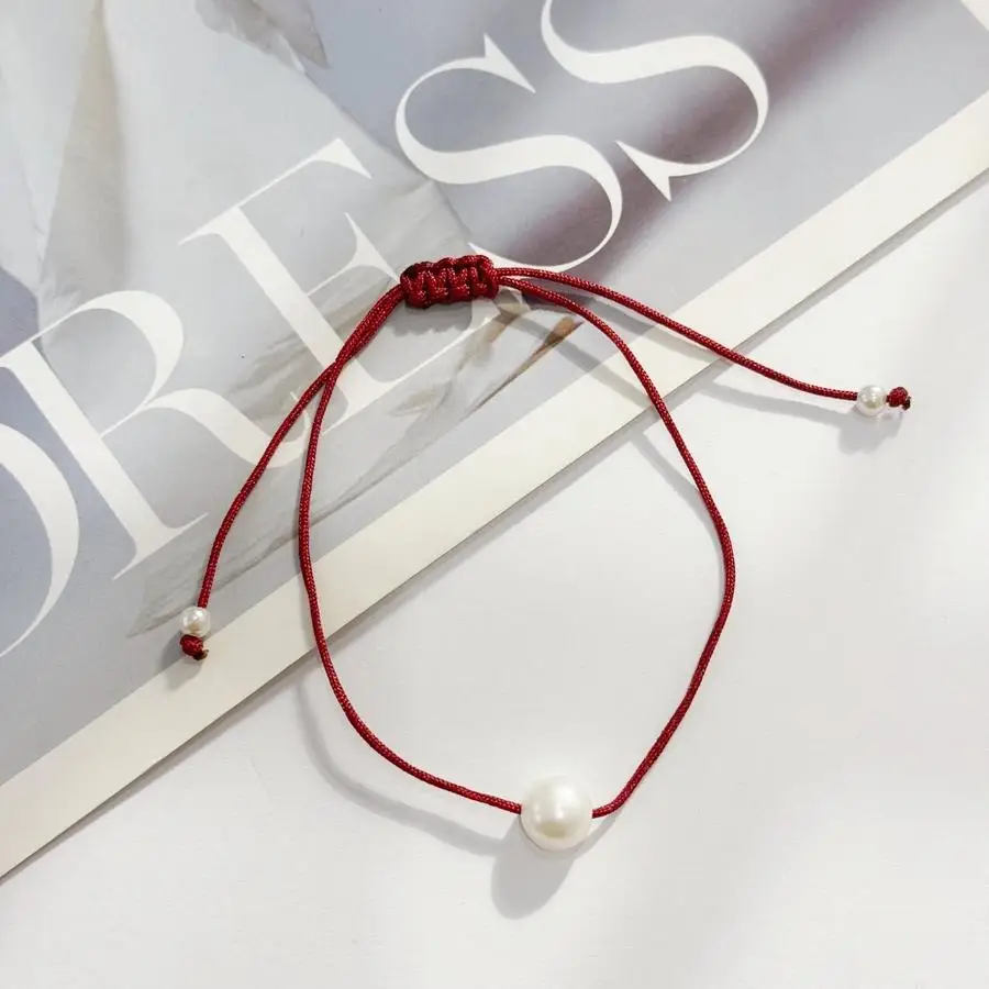 1/5/10/20/50/100pcs Women'S Woven Bracelet, Fashion Easy Compact Lightweight Freshwater Pearl Adjustable Size Bracelet, Suitable