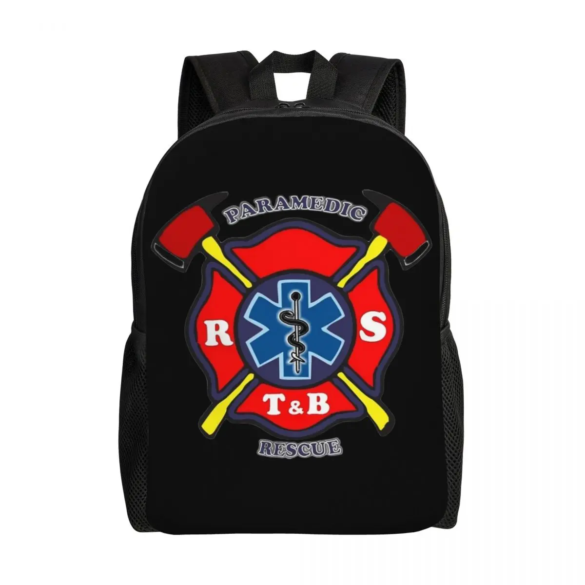 Firefighter Backpacks for Women Men Water Resistant School College Fireman Fire Rescue Bag Print Bookbag