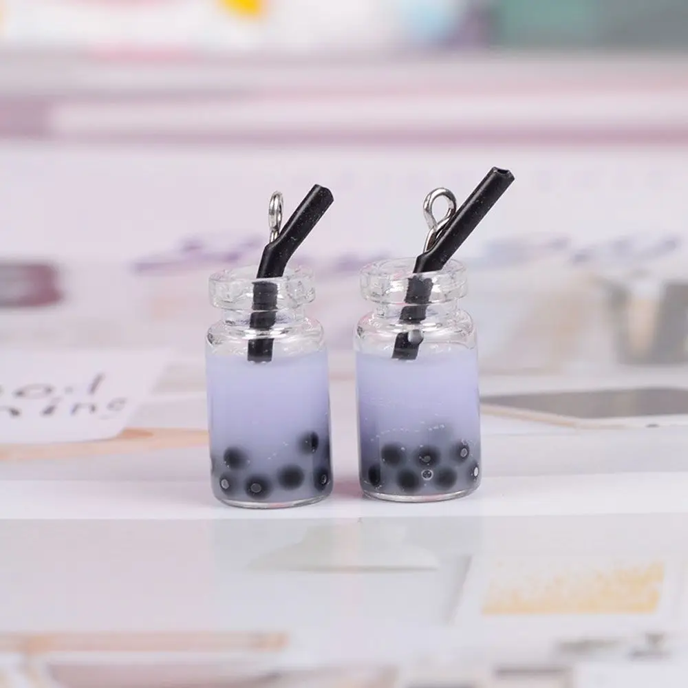 28 * 10 mm handgemaakte 10 stuks hars parel melk thee ketting accessoires fles oorbellen bedels DIY maken sieraden maken hanger