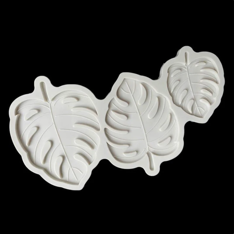 Fondant Mold Cake Mould Plant Leaf Monstera Leaves Chocolate Silicone Baking DIY