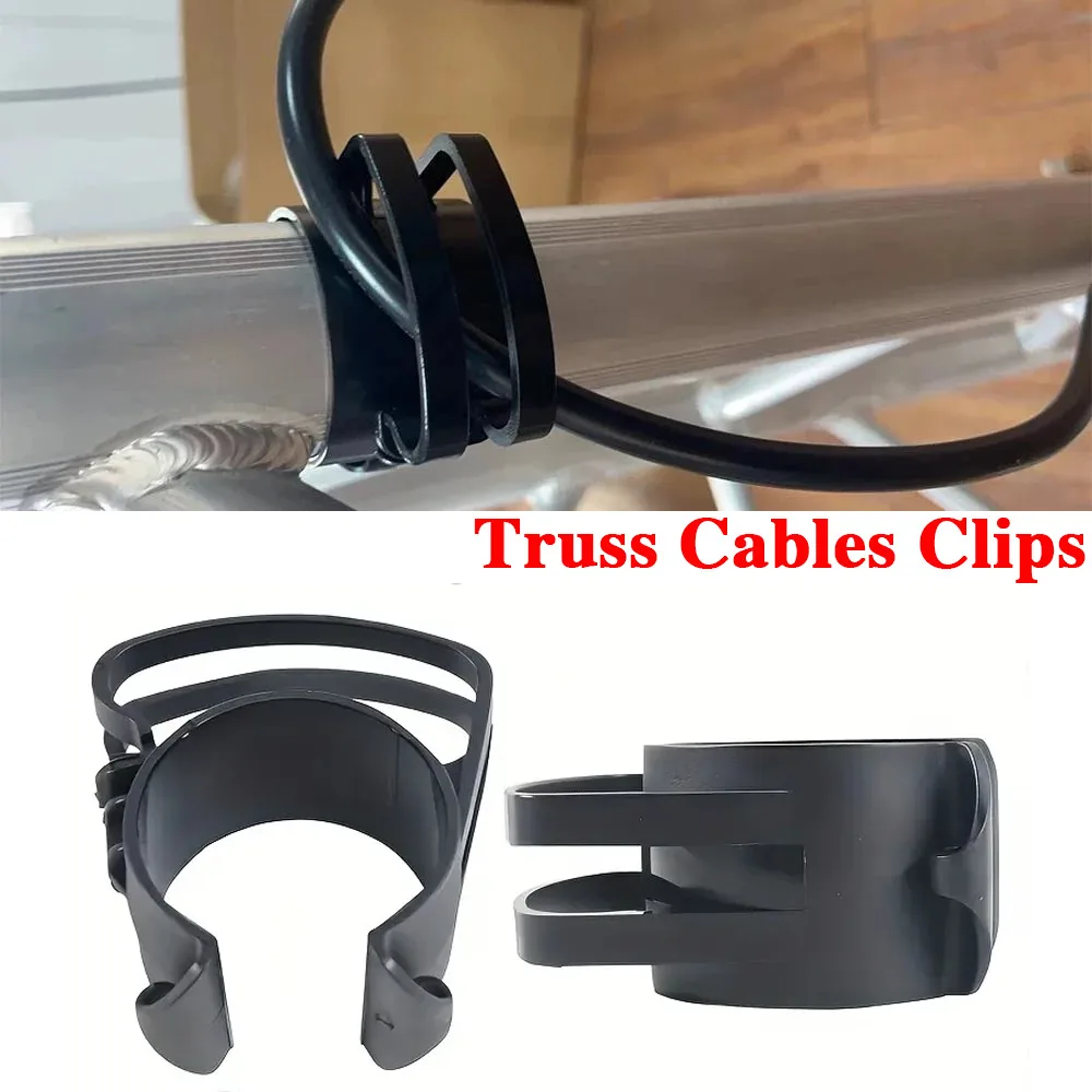 5/10pcs Stage Truss Cables Clips Dmx Power Wires Organizing Clip Bracket Lighting Stand Plastic Clamps Fit 45mm 50mm 55mm Tube
