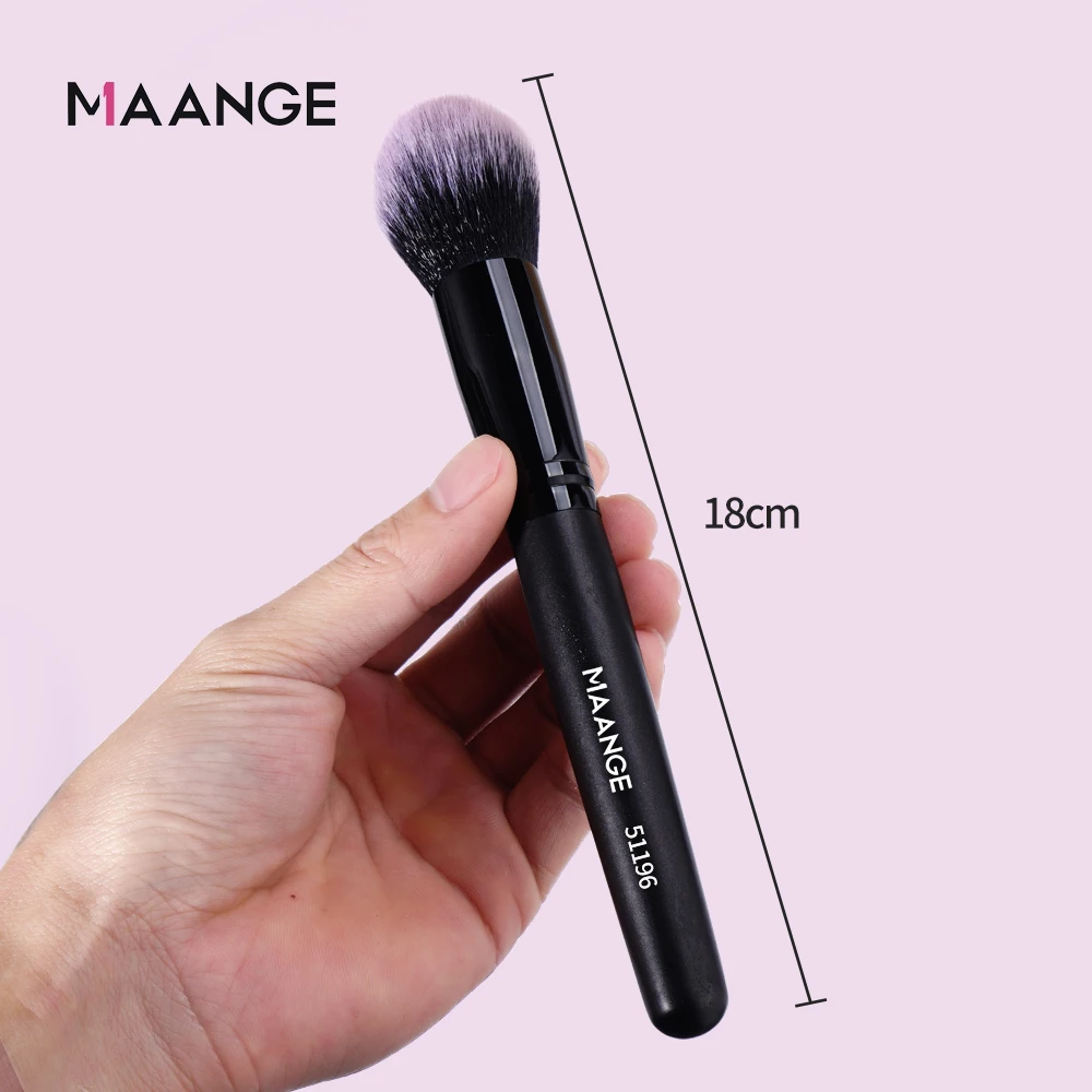 MAANGE Professional Makeup Powder Brush Soft Bristle Fiber Hair Design Flawless Makeup Blush Brush Gift for Friend, Wife, Women