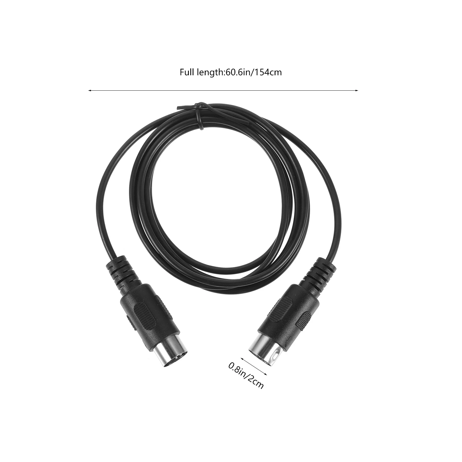 

Cable 5-Pin 180-Degree Din Connector 1m Length High-Performance Keyboard Connecting Cord for Devices
