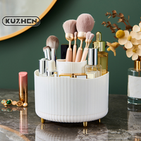 New 1Pc Office Rotating Pen Holder Large Capacity Desktop Stationery Storage Box Desk Makeup Brush Holder Light Luxury Style