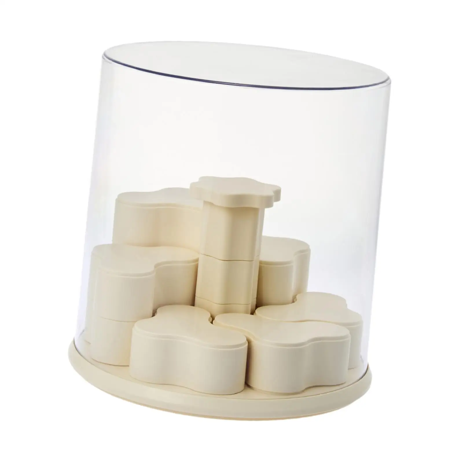 

Clear Display Case Figures Box Moistureproof Protection All Round Rotating Doll Display Stand, for Figurines Collectibles