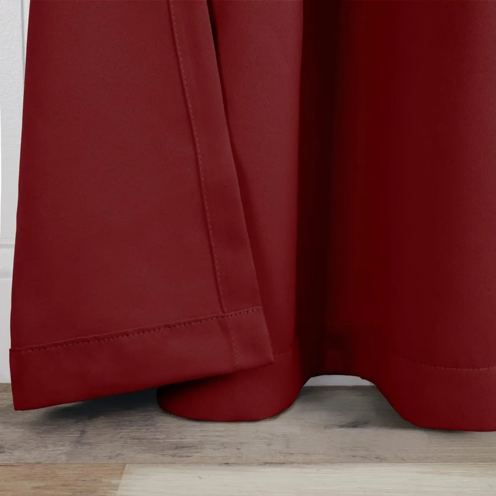 Modern Blackout Curtain Panels for Kitchen, Bedroom, Living Room - Perfect Drapes Covering Window Frame Cove