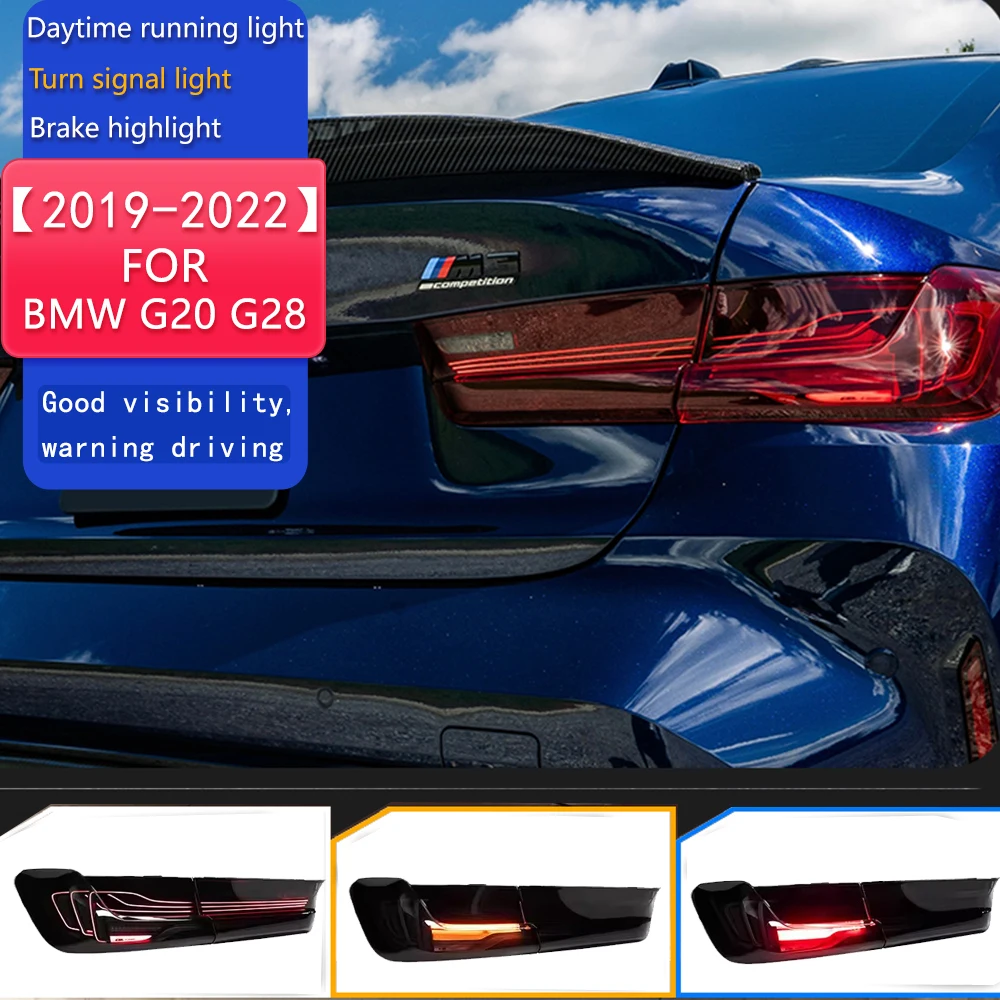 

Стайлинг автомобиля для BMW G20 G28 задние фонари 2019 2020-2022 3-й серии 320I светодиодный задний фонарь DRL динамический сигнал заднего хода автоаксессуары