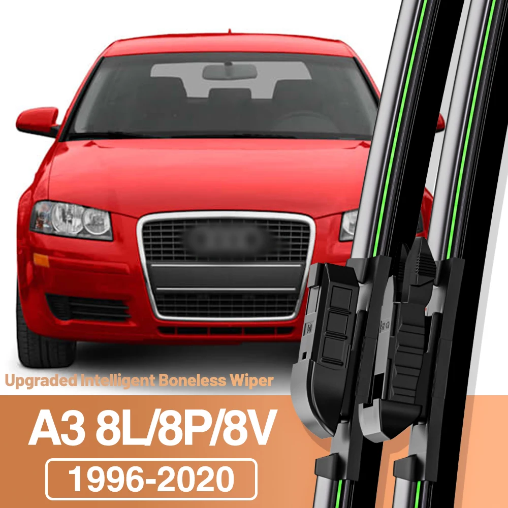 2x For Audi A3 8L 8P 8V 1996-2020 Front Windshield Wiper Blades Windscreen Window Accessories 1998 2000 2007 2008 2011 2014 2019