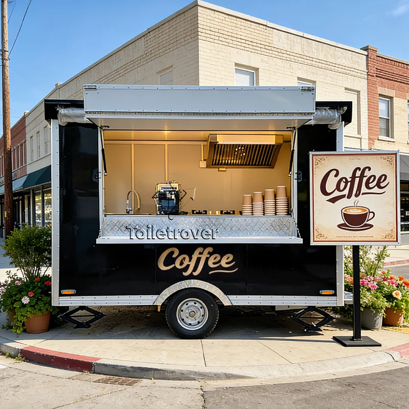 

Высококачественный коммерческий фудтрак-прицеп для мороженого, мобильный уличный фудтрак с окном для продажи