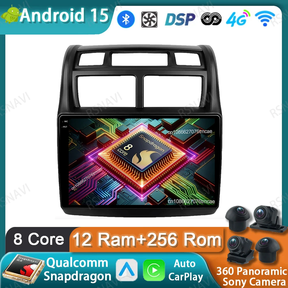 

Car Radio Android 15 For Kia Sportage 2 2004 2005 2006 2007-2010 Wireless Carplay Auto DSP Stereo Viedo Player 4G LTE QLED BT