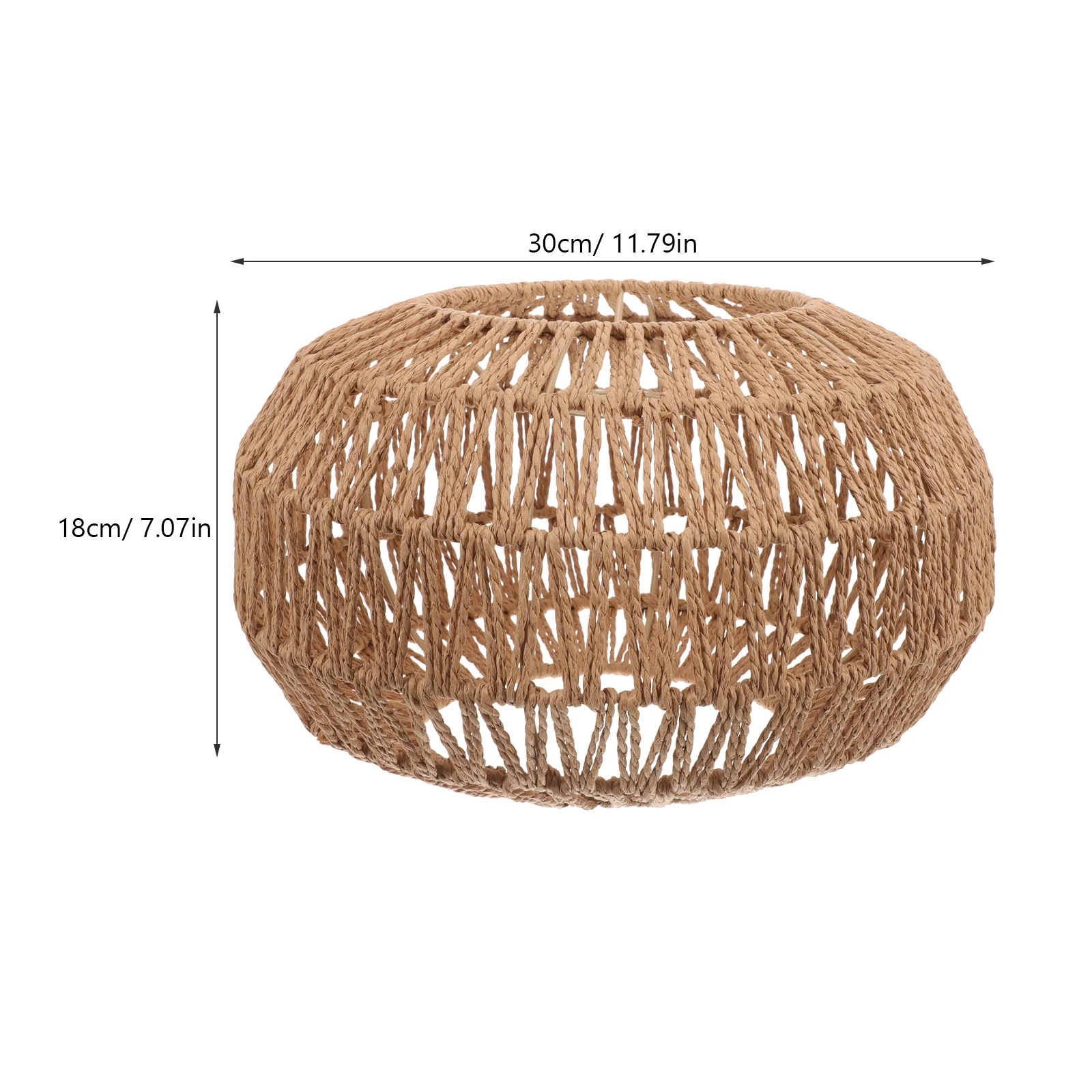 Xh23-395 Round Lampshade Accessory Hotel Light Fixtures Cover Ceiling Covers Simulation Rattan Blanket Simple Paper