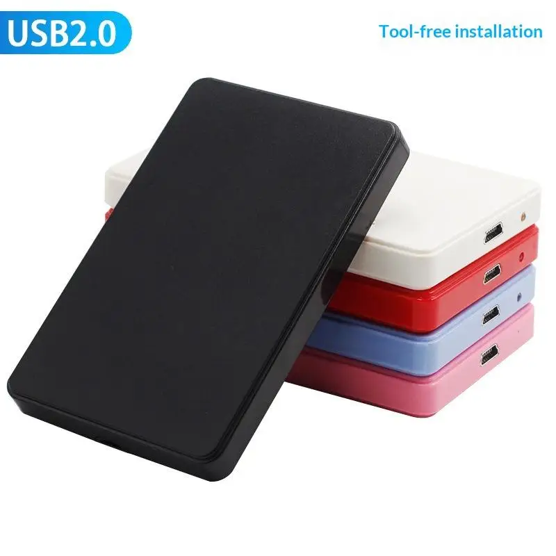 2.5 Inch USB2.0 SATA External Hard Drive Case Tool Free 7mm/9.5mm HDD/SSD Enclosure For Laptop Accessories