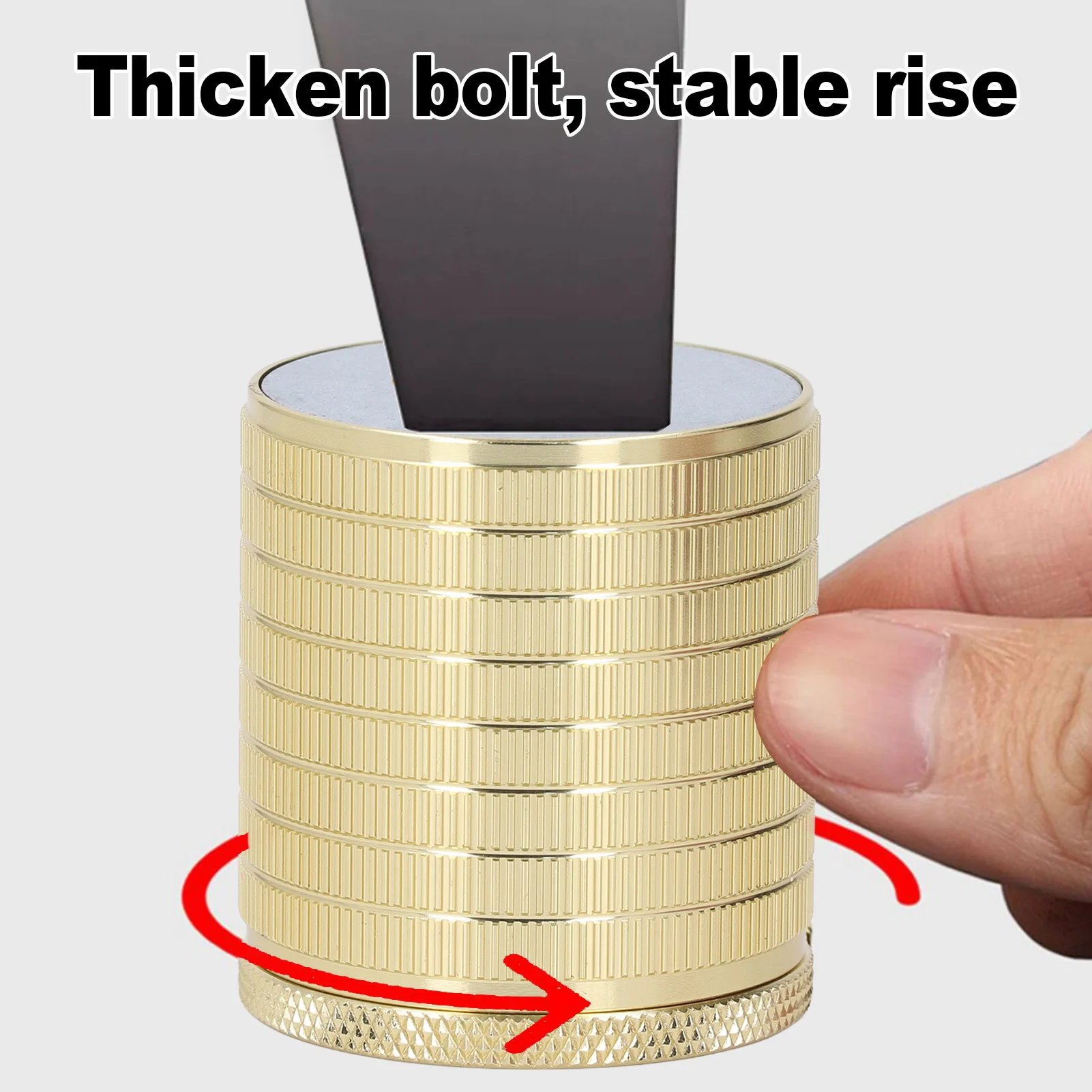 Picture 3: Table Leg Riser for Sofas and Chairs, 43–75 mm, Height-Adjustable, Adjustable Table Leg Riser, Chair Leg Riser