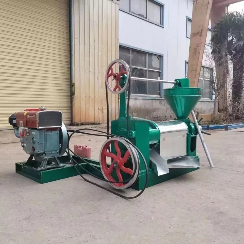 6YL-80 High Oil Yield   Engine Screw Press Machine, Peanut Sunflower Sesame Soybean Oil Extraction