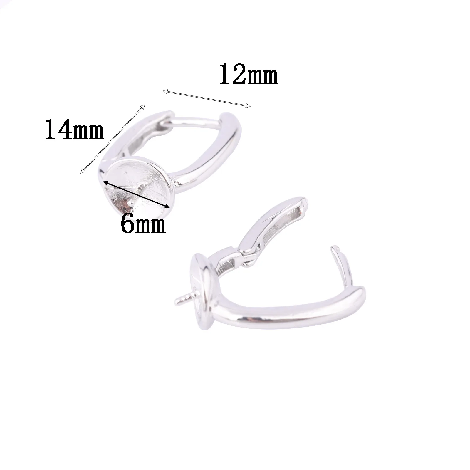20pcs Leverback Earring Bezel Setting Blanks for DIY