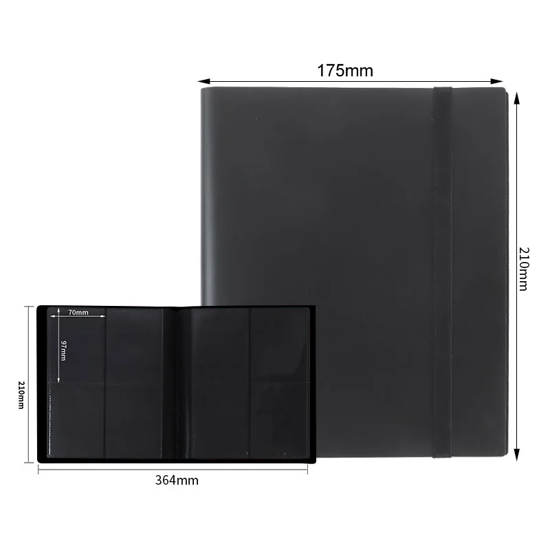 160/360 Kaarten Capaciteit Pocket Houder Binders Albums Voor Pokemon Yugioh Baseball Voetbal Sport Game Card Boek Mouw Bindmiddel