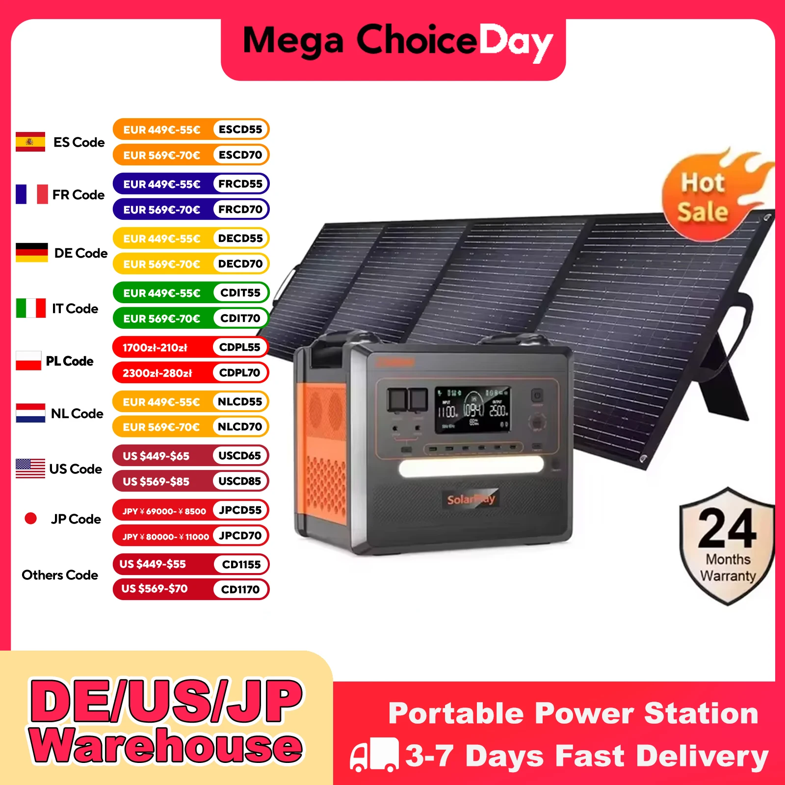 SOLARPLA2500W 2304WH LiFePo4 محطة الطاقة الشمسية المحمولة التخييم في الهواء الطلق مولدات 220 فولت بطارية احتياطية المحمول 200 واط لوحة طاقة شمسية