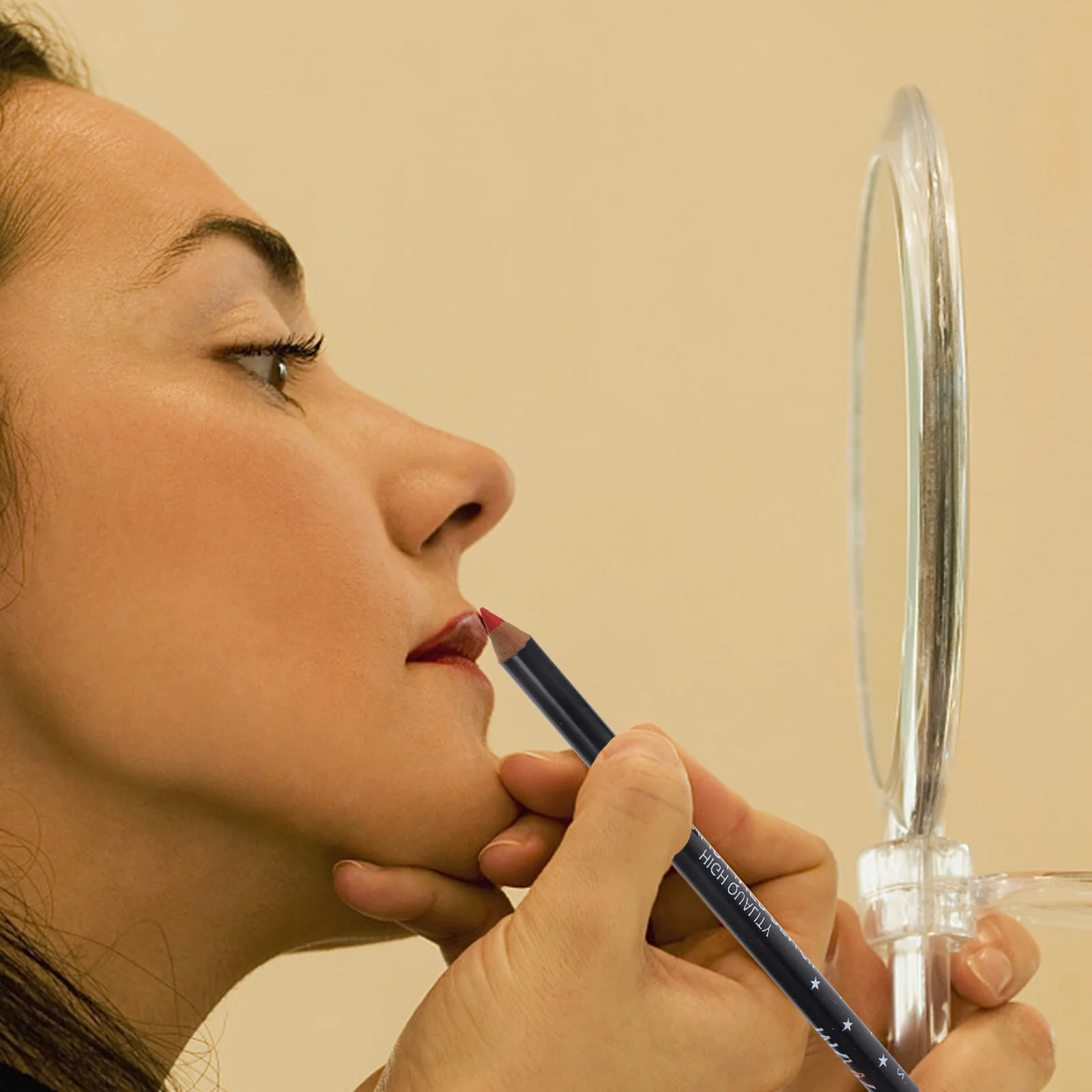 12 szt. Wodoodpornych, długotrwałych, naturalnych i precyzyjnych kredek do ust dla kobiet, do makijażu artystycznego, przenośny format.