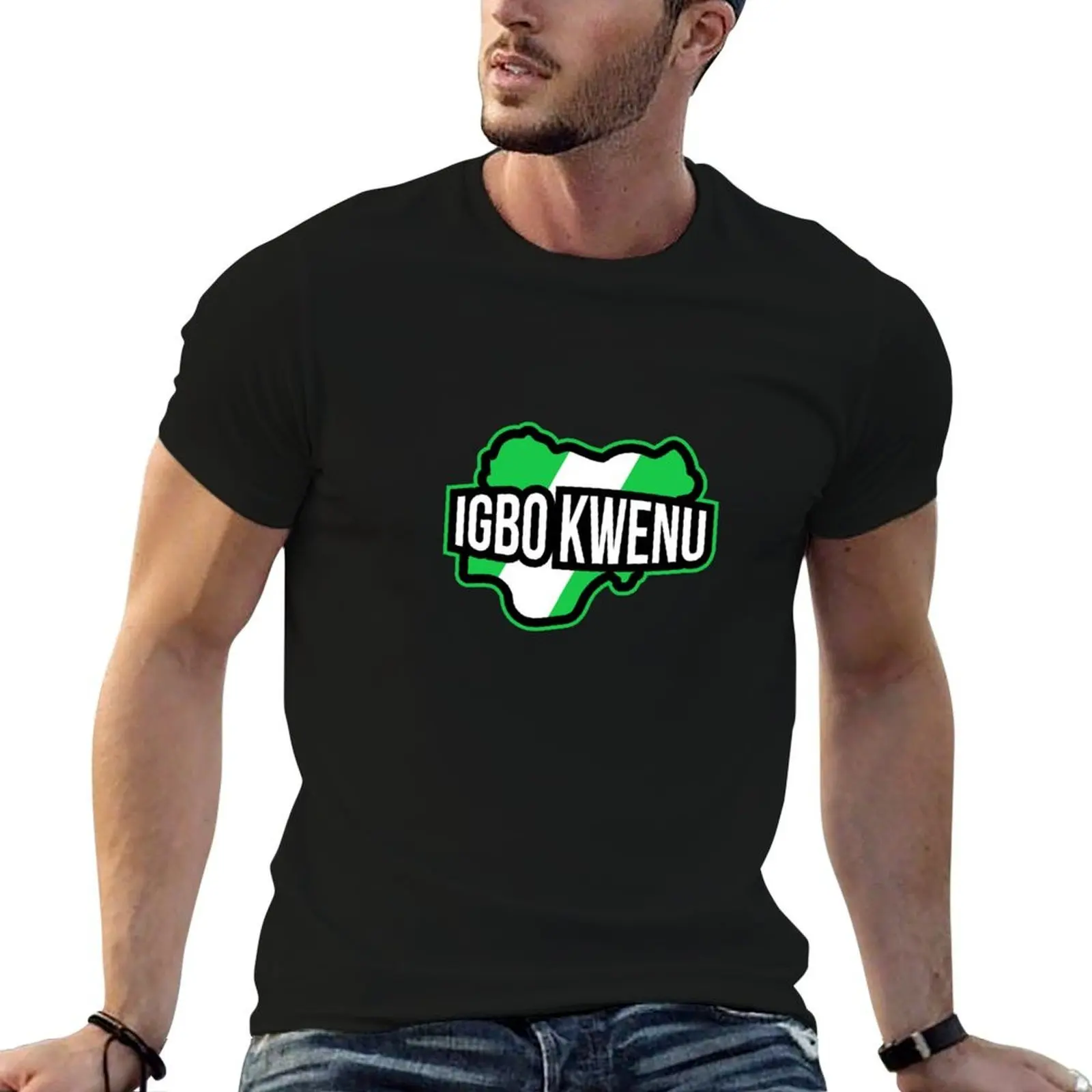 Igbo Kwenu Nigerian Pride 9ja Naija Nigeria T-Shirt topping plain tee shirts for men