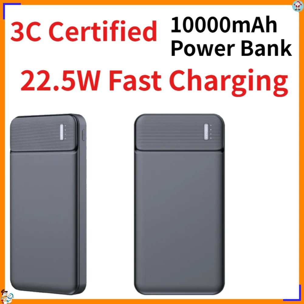 3C Certified Power Bank 10000mAh 22.5W Fast Charging Portable Charger Two-Way Quick Charge for iPhone Samsung Xiaomi