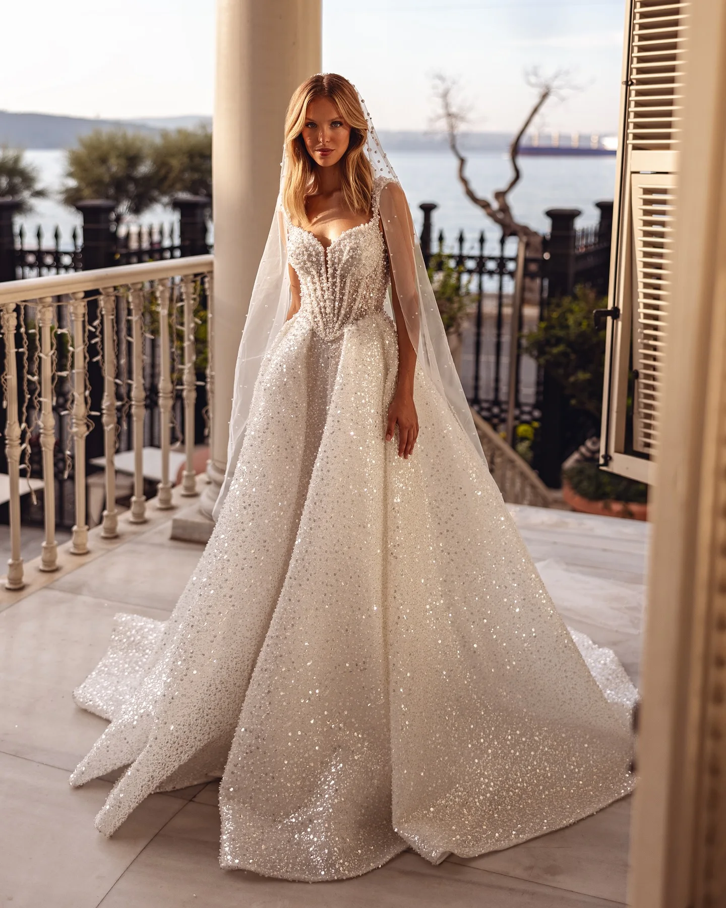 Wedding Dresses For Bride Luxury Vestidos De Novia Con Corset Abiti Da Sposa Sartoriali Pearls Dress Ball Gown Boda Trouwjurk