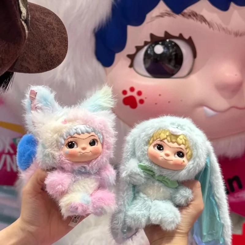 Miniso 100% originale Wakuku V2 Fox & Bunny Blind Box Trick or Treat Series Blind Box Kawaii Fashion Peluche Ciondolo Borsa Decorazione