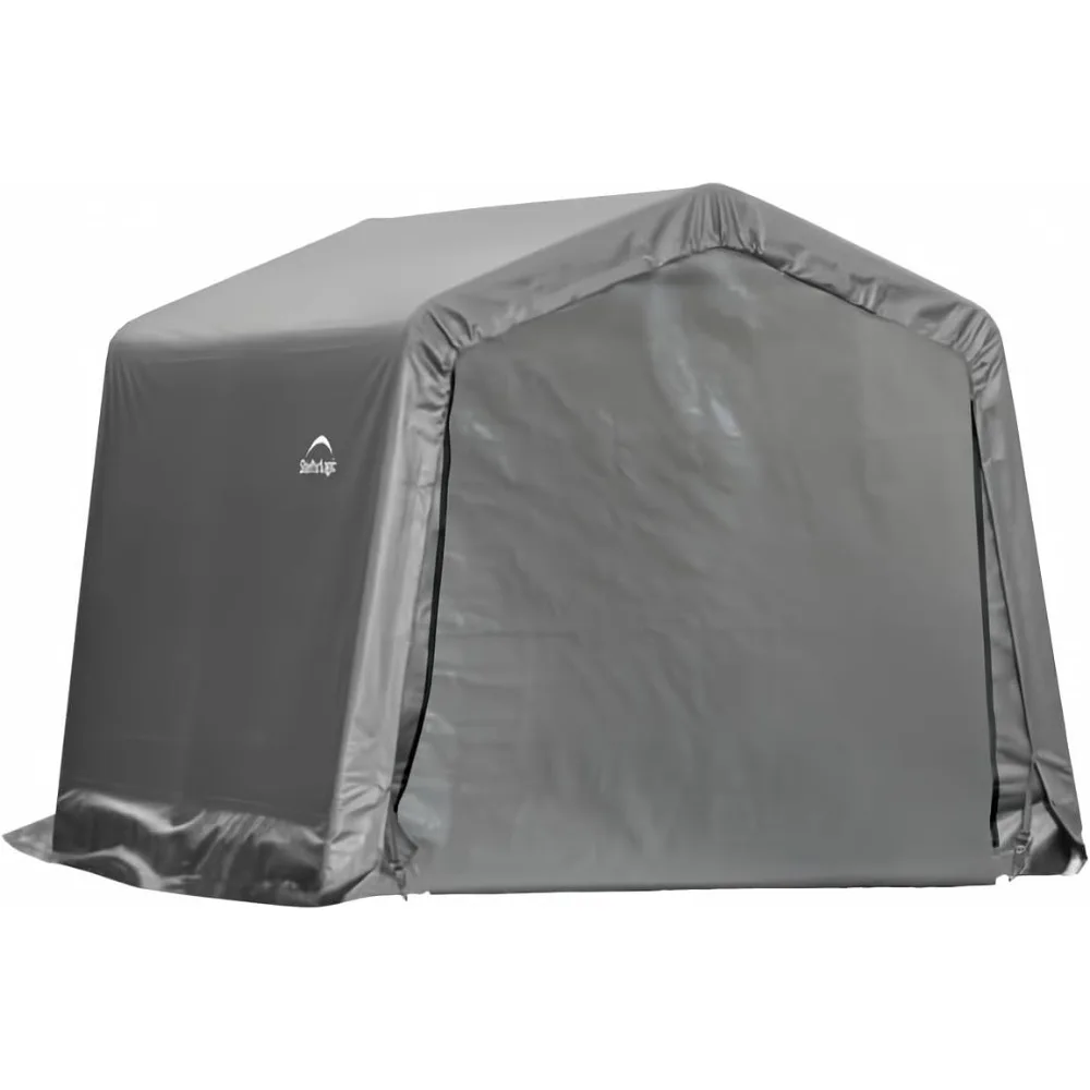 

ShelterLogic Replacement Cover Kit Only No Frame-10x10x8 Peak Gray 90504 (7.5oz Gray)