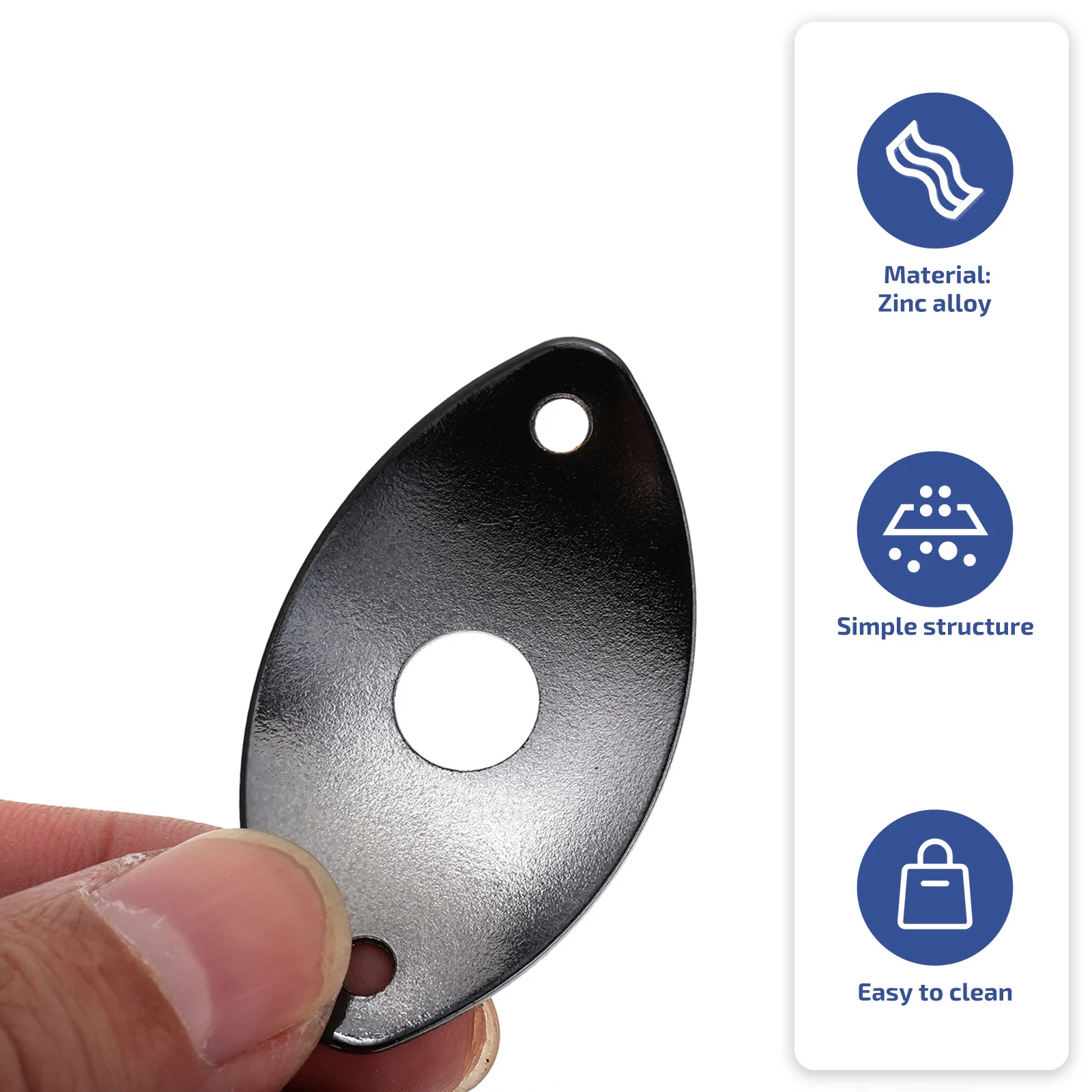 2 قطعة غطاء مقبس إخراج الجيتار المعدني الفاخر طويل الأمد واجهة باس يربك الملحقات غطاء مقبس الجيتار الكهربائي #1